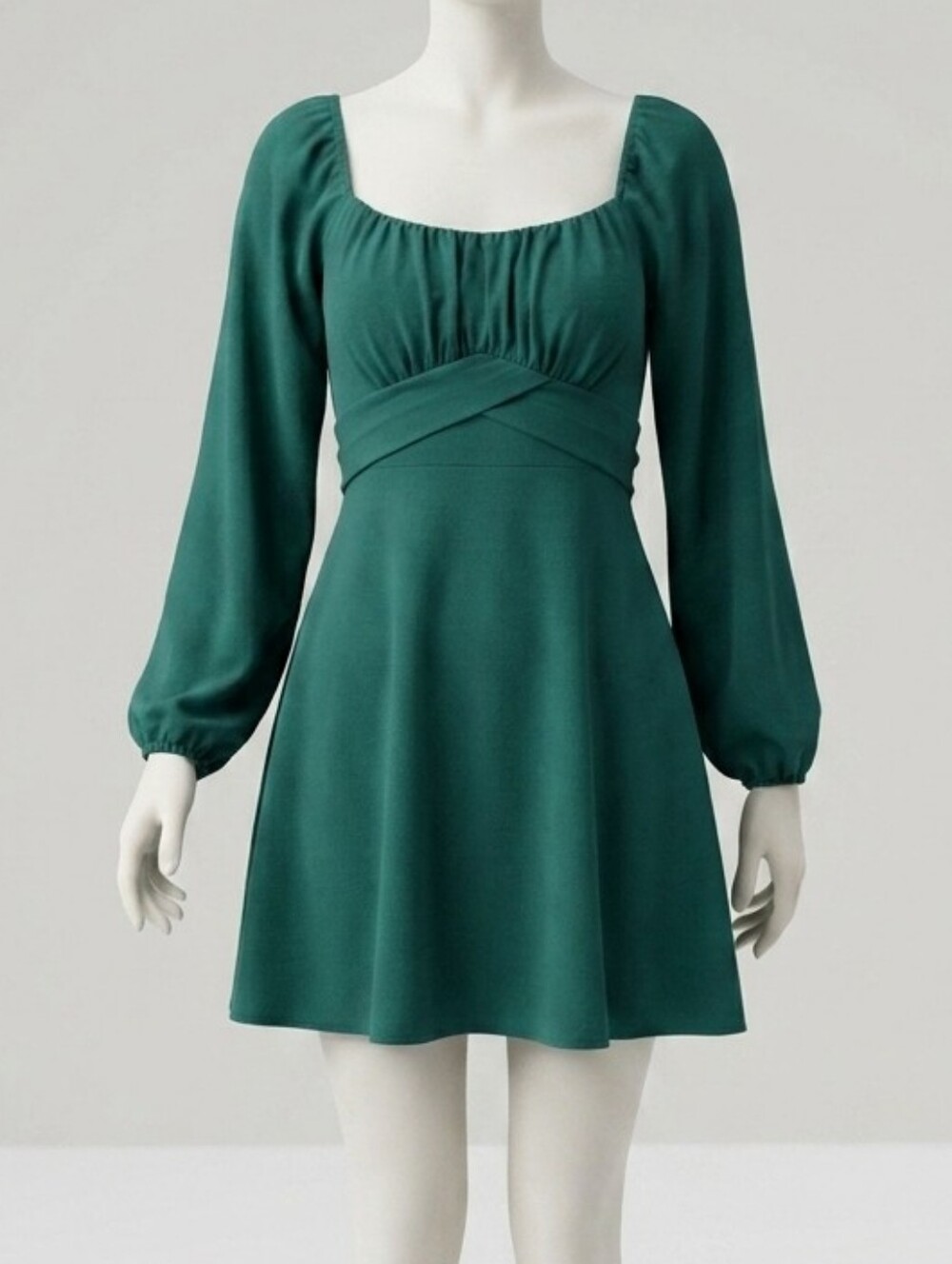 Altar'd State Christina Mini Dress - Dark Green / Teal - Size Small Cottage